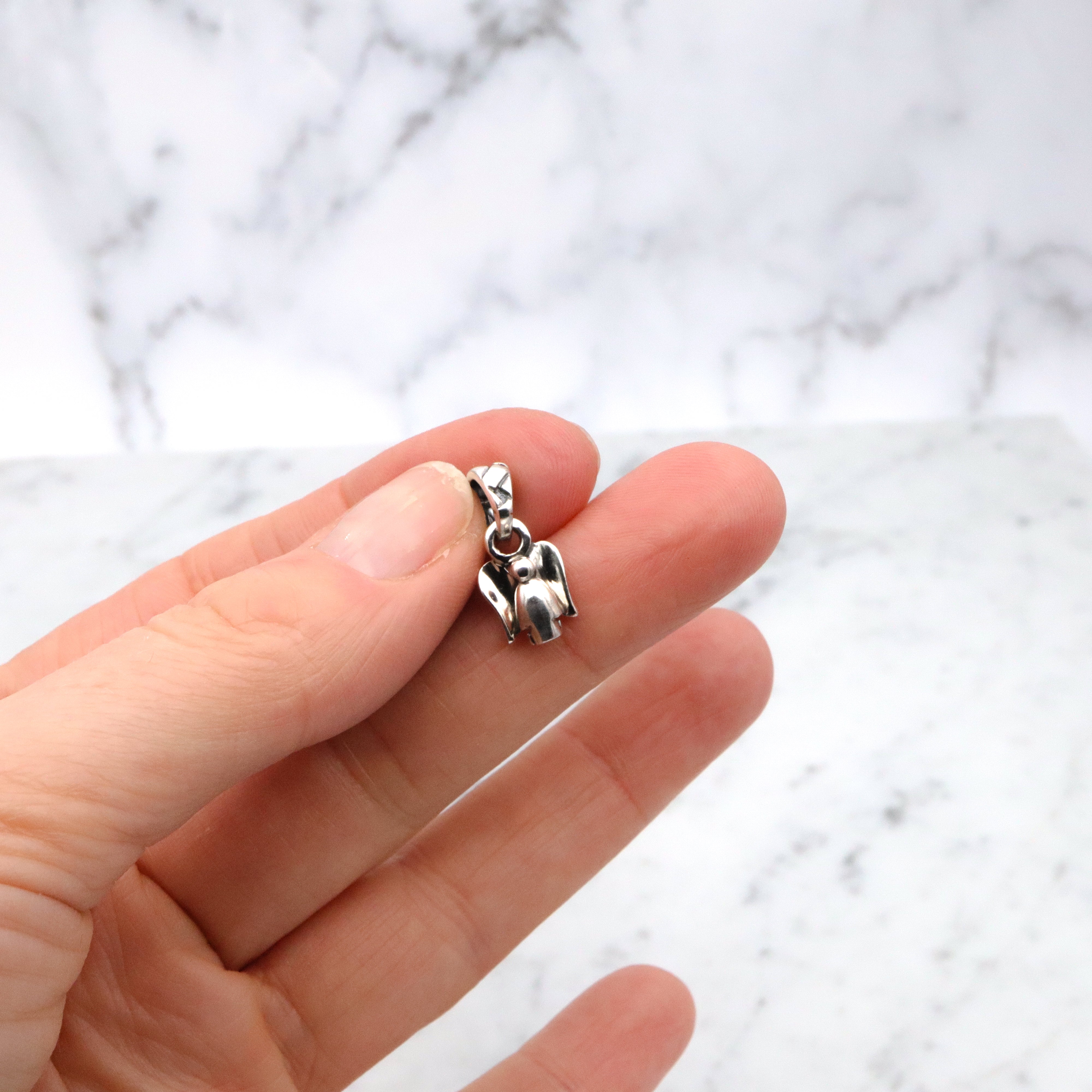 Vintage Saint by Sarah Jane sterling angel charm pendant